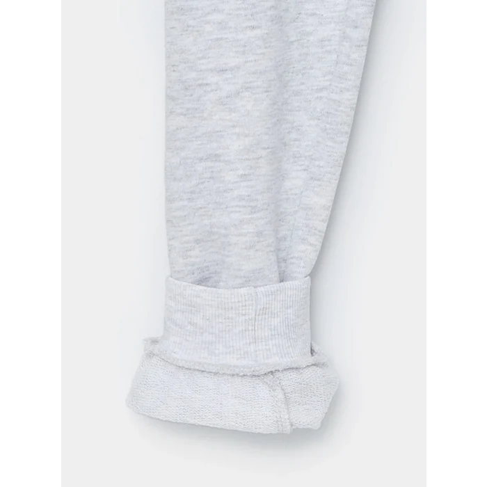 LCW Kids Gri Beli Lastikli Kız Çocuk Jogger Eşofman Altı