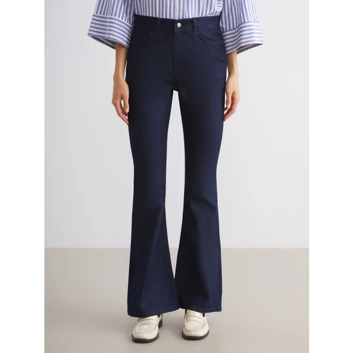 LCW Jeans Indigo Flare Kadın Jean Pantolon