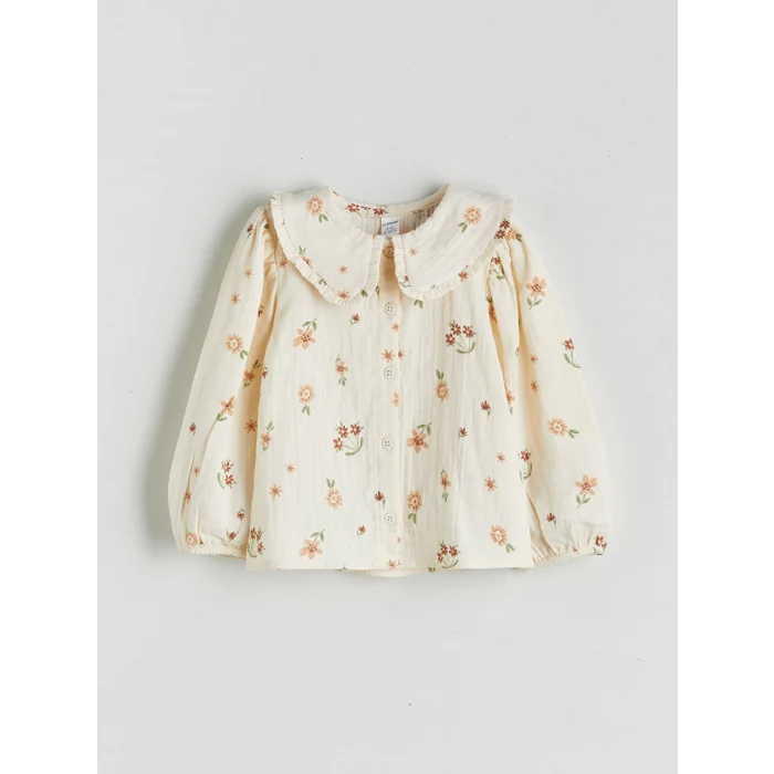 LCW Kids Ekru Kız Çocuk Bluz, Etek ve Külotlu Çorap Takım