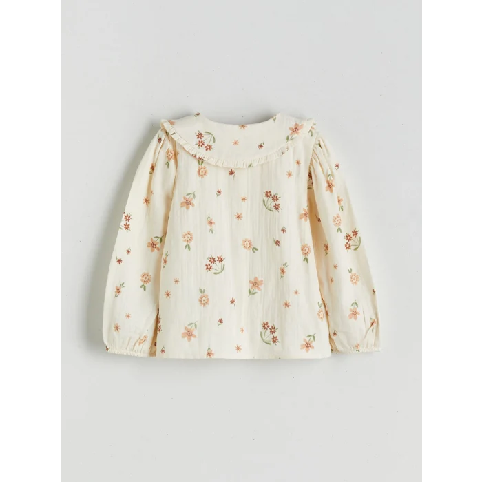 LCW Kids Ekru Kız Çocuk Bluz, Etek ve Külotlu Çorap Takım