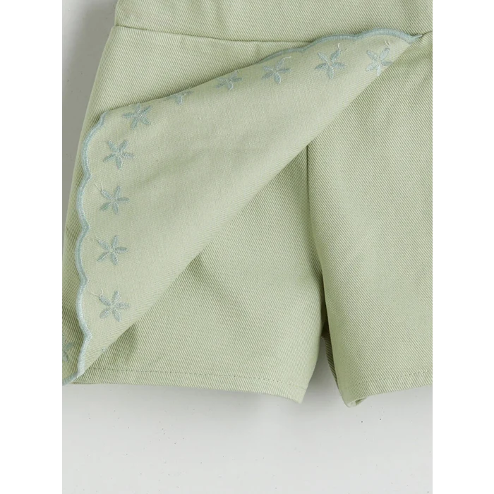 LCW Kids Ekru Kız Çocuk Bluz, Etek ve Külotlu Çorap Takım