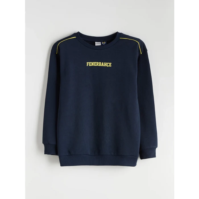 LCW Kids Lacivert Bisiklet Yaka Erkek Çocuk Eşofman Takımı