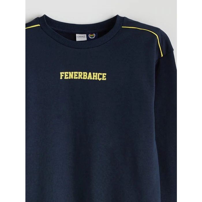 LCW Kids Lacivert Bisiklet Yaka Erkek Çocuk Eşofman Takımı