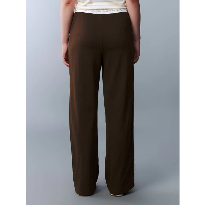 LCW Teen Kahverengi Beli Lastikli Genç Kız Eşofman Altı