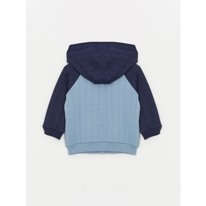 LCW baby Mavi Erkek Bebek Hoodie ve Eşofman Altı 2li Takım