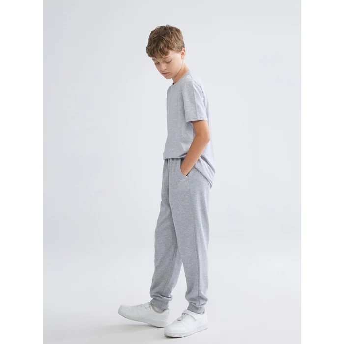 LCW Kids Gri Beli Lastikli Erkek Çocuk Jogger Eşofman Altı