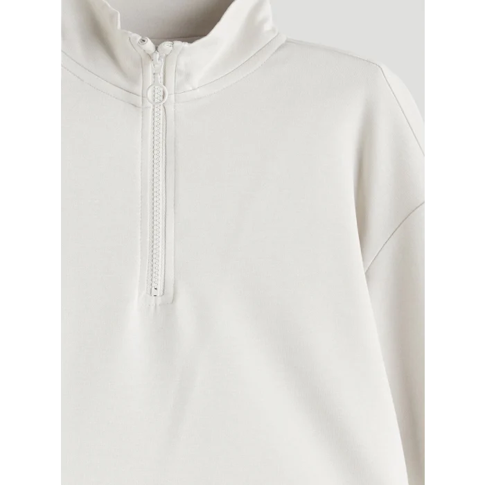 LCW Kids Bej Dik Yaka Kız Çocuk Eşofman Takımı