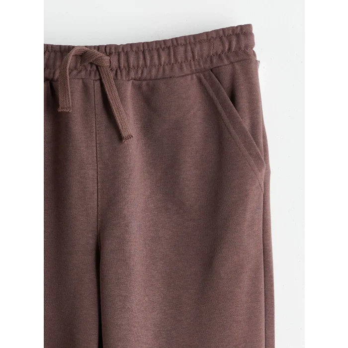 LCW Kids Kahverengi Beli Lastikli Erkek Çocuk Jogger Eşofman Altı