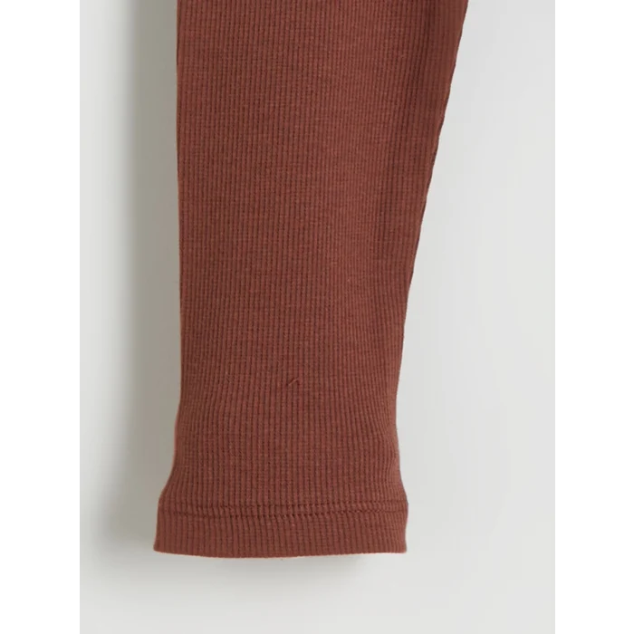 LCW Kids Kahverengi Beli Lastikli Kız Çocuk Tayt 2li