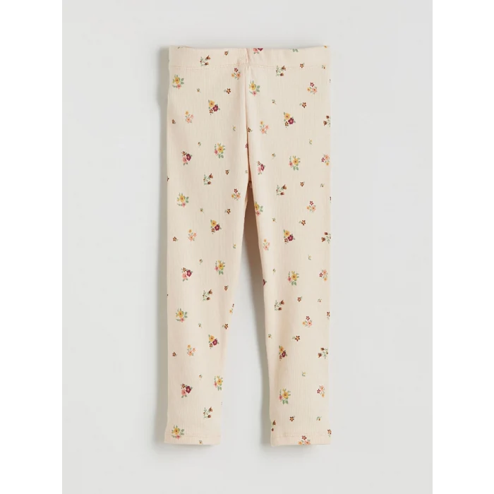 LCW Kids Kahverengi Beli Lastikli Kız Çocuk Tayt 2li