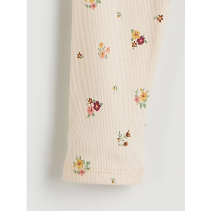 LCW Kids Kahverengi Beli Lastikli Kız Çocuk Tayt 2li