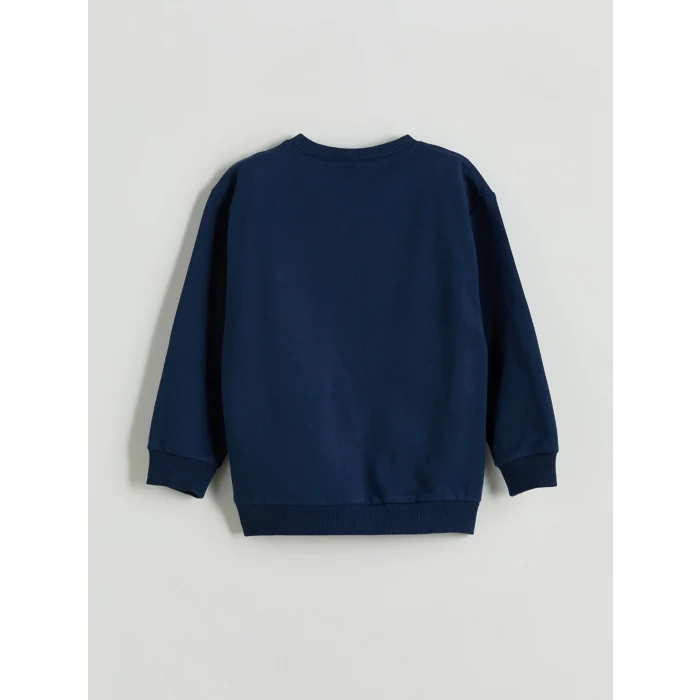 LCW Kids Lacivert Baskılı Erkek Çocuk Sweatshirt ve Eşofman Alt 2li