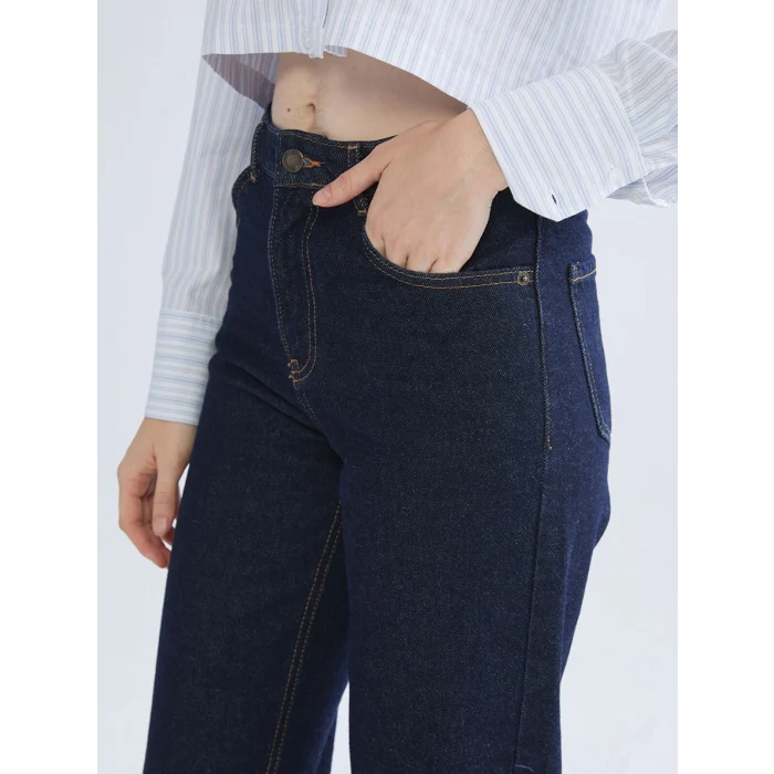 LCW Jeans Indigo Straight Fit Kadın Jean Pantolon