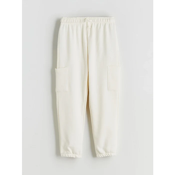 LCW Kids Bej Beli Lastikli Erkek Çocuk Jogger Eşofman Altı 2li