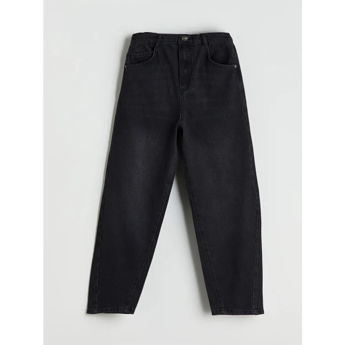 LCW Kids Antrasit Baggy Fit Erkek Çocuk Jean Pantolon