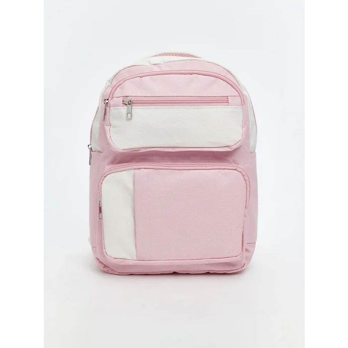 LCW ACCESSORIES Pembe Çok Bölmeli Kız Çocuk Okul Çantası