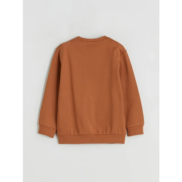 LCW Kids Turuncu Bisiklet Yaka Erkek Çocuk Sweatshirt ve Eşofman Alt