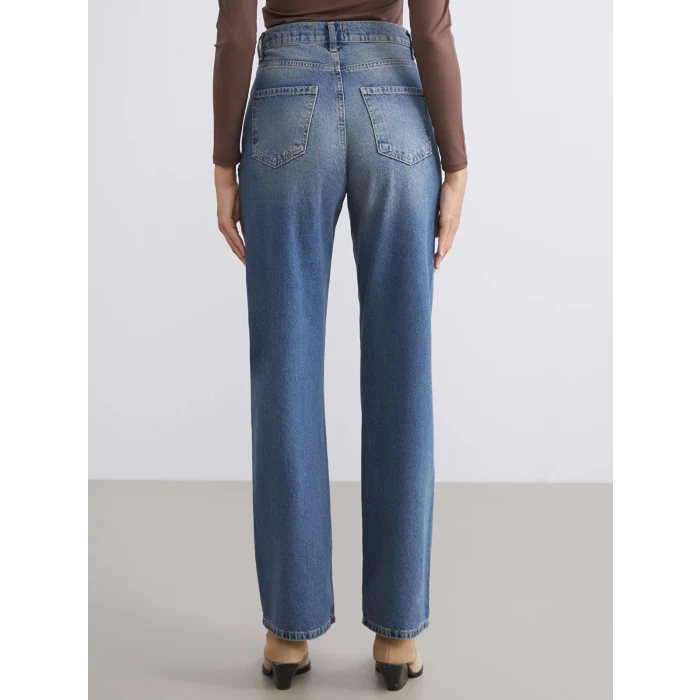 LCW Jeans Indigo Straight Fit Kadın Jean Pantolon