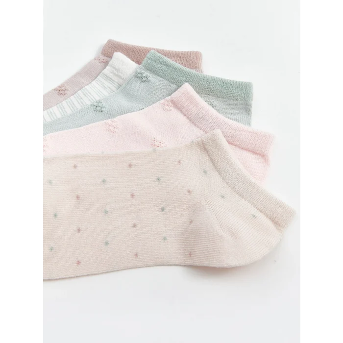 LCW DREAM Pembe Desenli Kadın Patik Çorap 5li