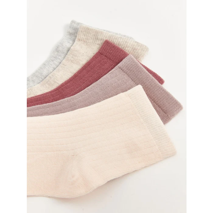 LCW DREAM Pembe Kadın Düz Soket Çorap 5li