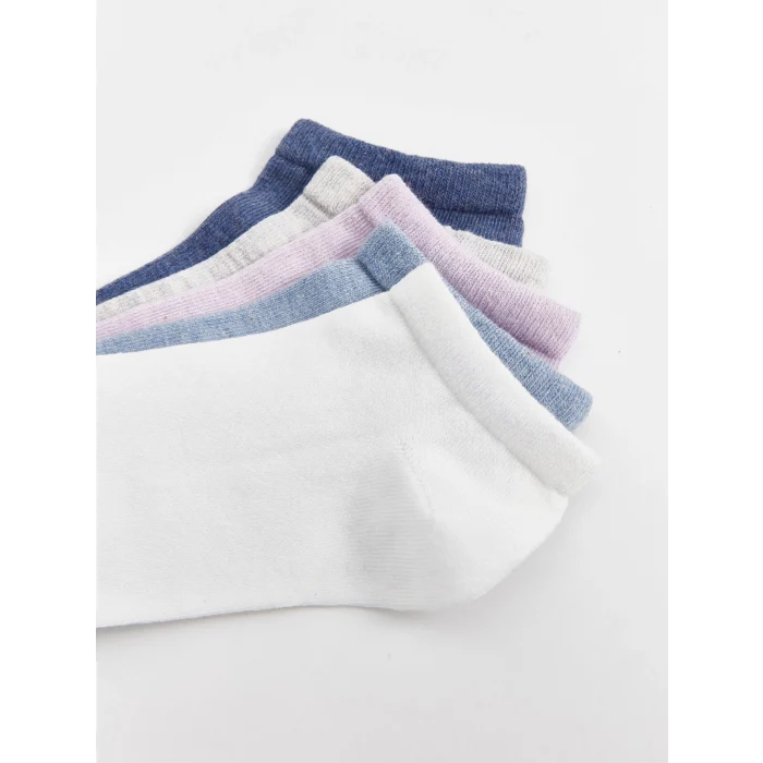 LCW DREAM Ekru Kadın Düz Patik Çorap 5li