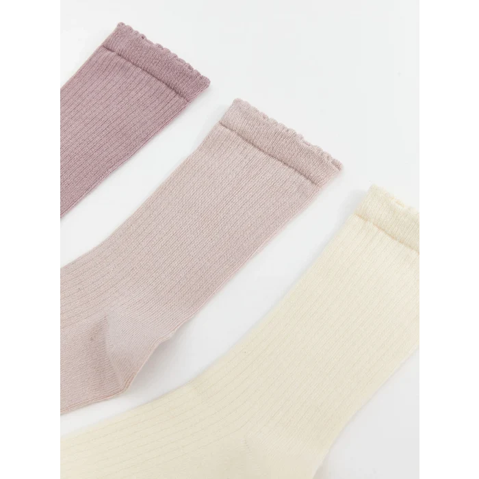 LCW DREAM Lila Kadın Düz Soket Çorap 5li