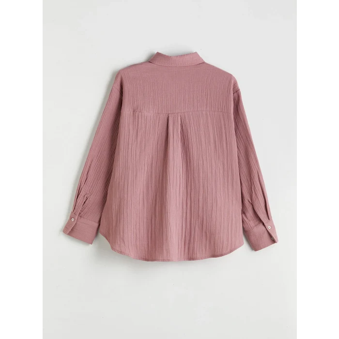 LCW Vision Kahverengi Dokulu Kadın Gömlek