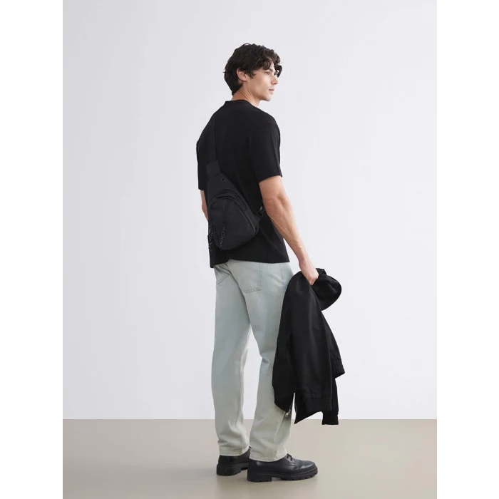 LCW ACCESSORIES Siyah Fermuarlı Erkek Göğüs Çantası