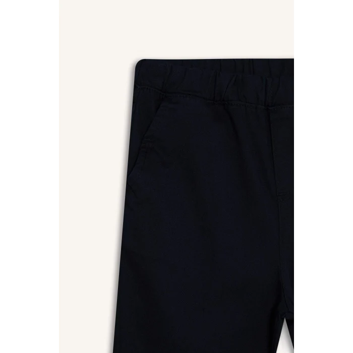 Defacto T8850A6NV253 Lacivert Erkek Çocuk Düz Paça Gabardin Okul Pantolonu