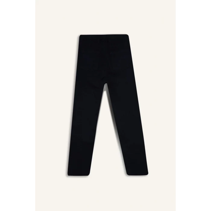 Defacto T8850A6NV253 Lacivert Erkek Çocuk Düz Paça Gabardin Okul Pantolonu