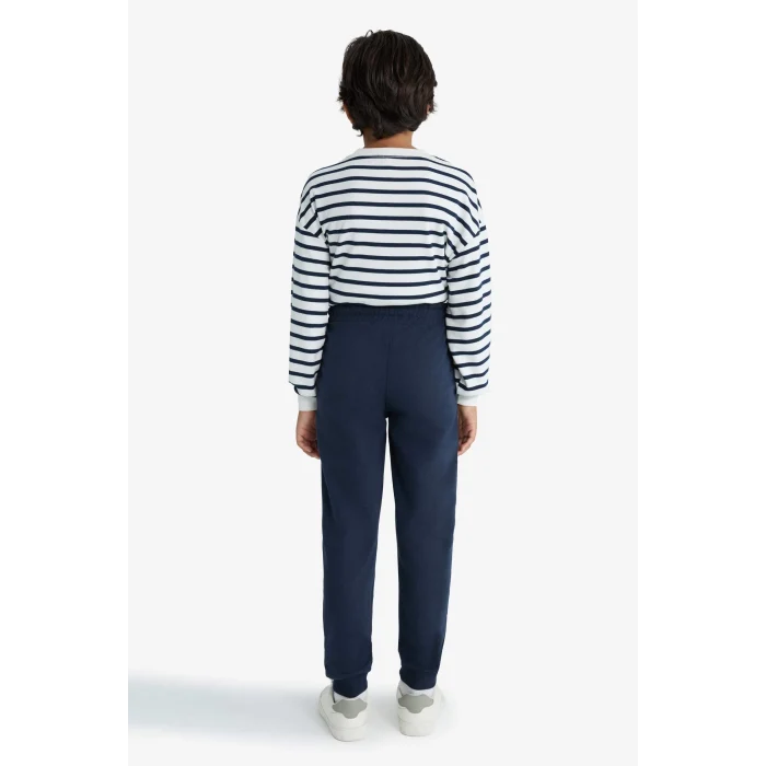 Defacto E7338A8NV135 Lacivert Erkek Çocuk Beli Lastikli Jogger Eşofman Altı