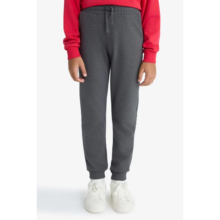 Defacto E7338A8AR163 Antrasit Erkek Çocuk Beli Lastikli Jogger Eşofman Altı