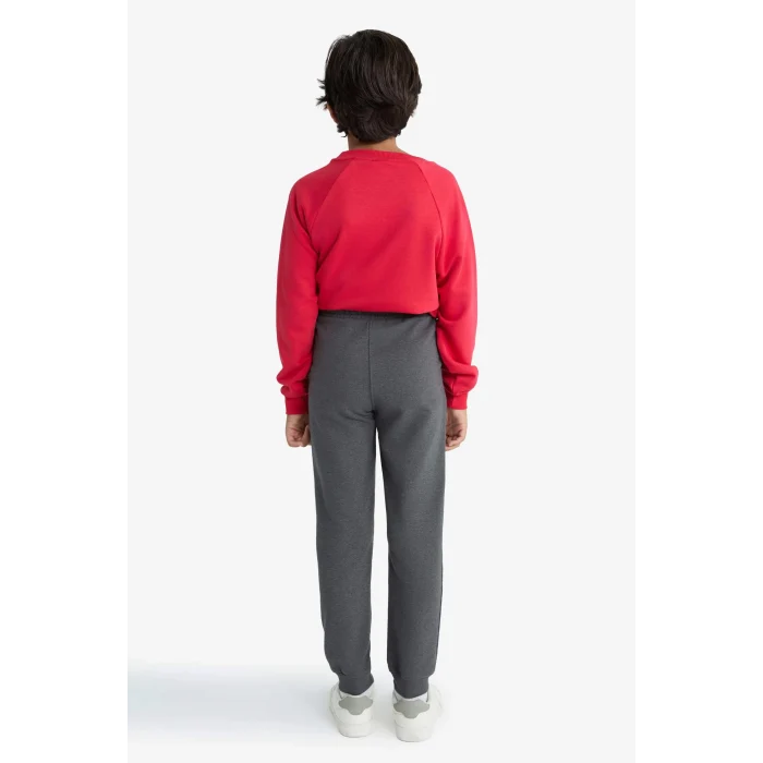 Defacto E7338A8AR163 Antrasit Erkek Çocuk Beli Lastikli Jogger Eşofman Altı