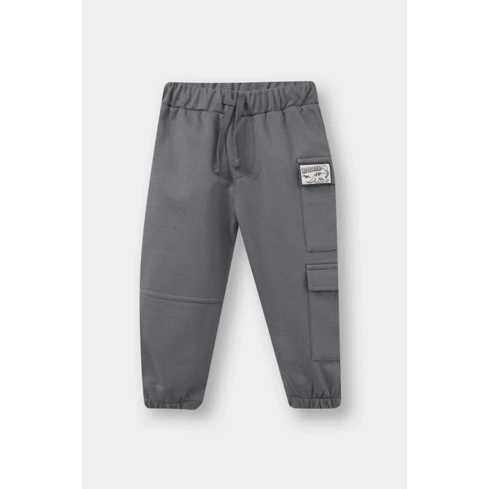 Defacto F5088A5GR211 Gri Erkek Bebek Beli Lastikli Eşofman Altı