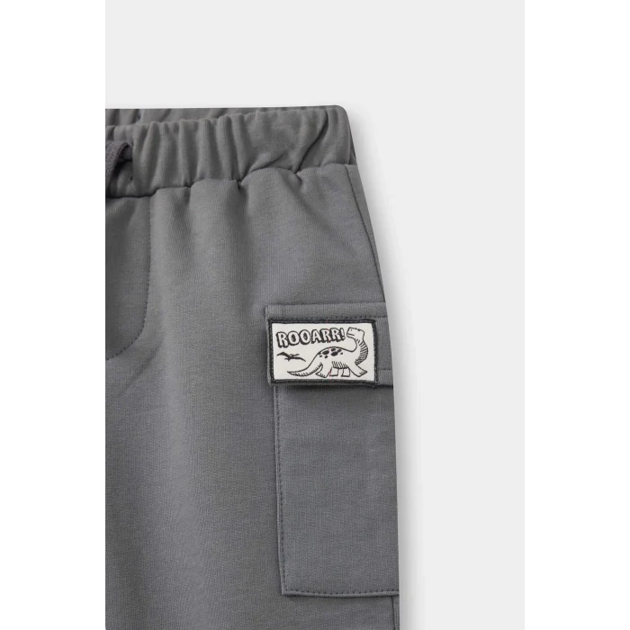 Defacto F5088A5GR211 Gri Erkek Bebek Beli Lastikli Eşofman Altı