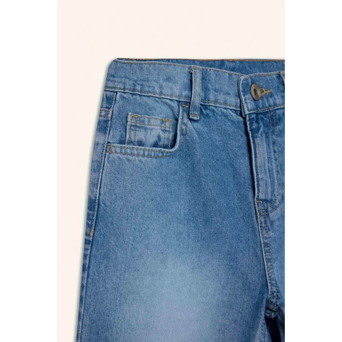 Defacto F0452A8NM35 DENIM Erkek Çocuk Wide Leg Geniş Paça Pantolon