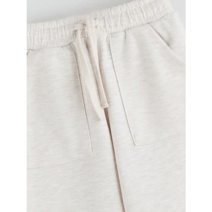 LCW Kids Beyaz Beli Lastikli Basic Erkek Çocuk Eşofman Altı