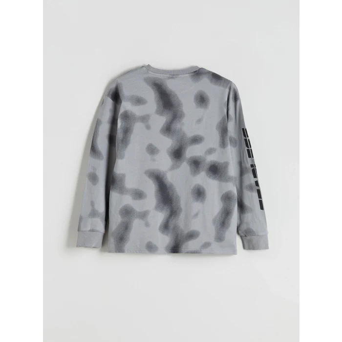 LCW Kids Gri Bisiklet Yaka Erkek Çocuk Tişört