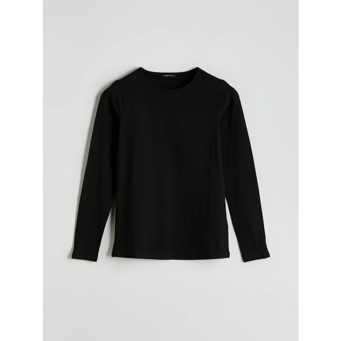 LCWAIKIKI Classic Siyah Bisiklet Yaka Kadın Body