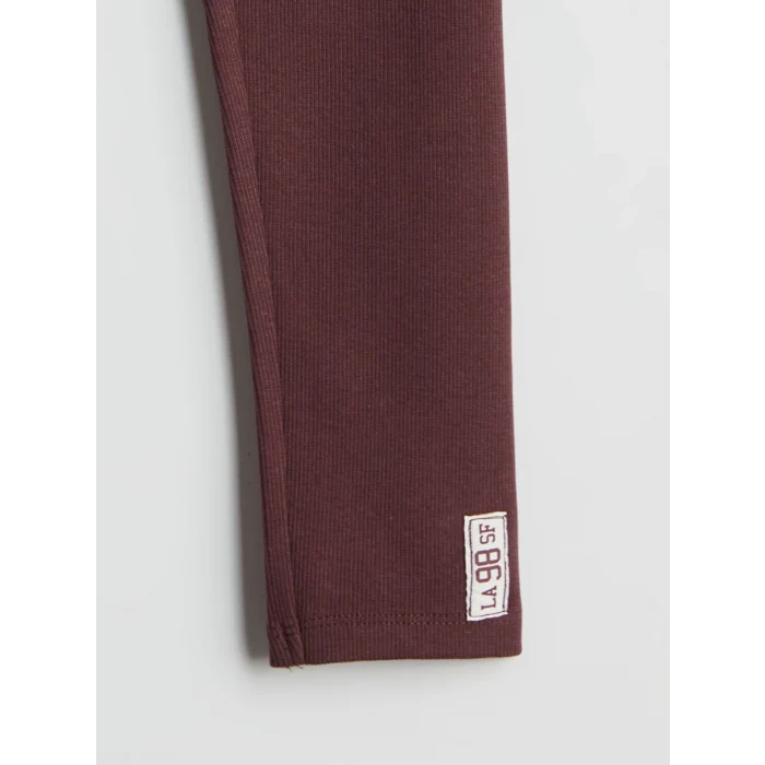 LCW Kids Mürdüm Beli Lastikli Kız Çocuk Tayt