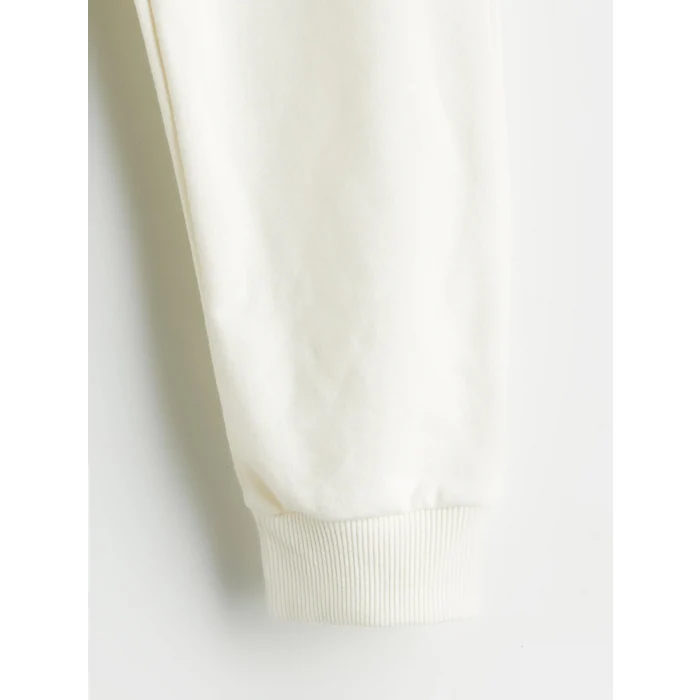 LCW Kids Bej Beli Lastikli Baskılı Erkek Çocuk Jogger Eşofman Altı