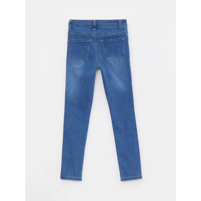 LCW Kids Indigo Slim Fit Kız Çocuk Jean Pantolon