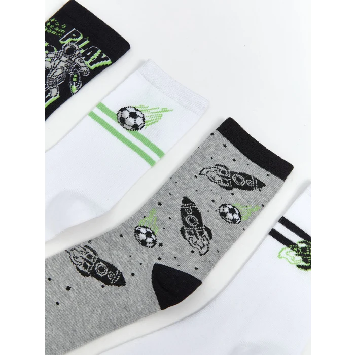 LCW Kids Karişik Desenli Erkek Çocuk Soket Çorap 7li