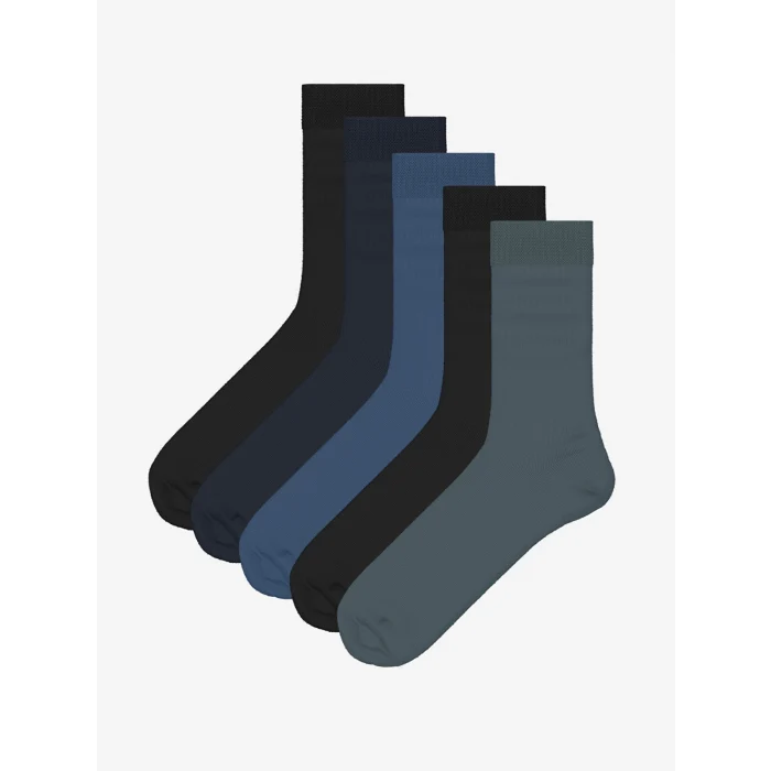 LCW ACCESSORIES Karişik Bambu Erkek Soket Çorap 5li