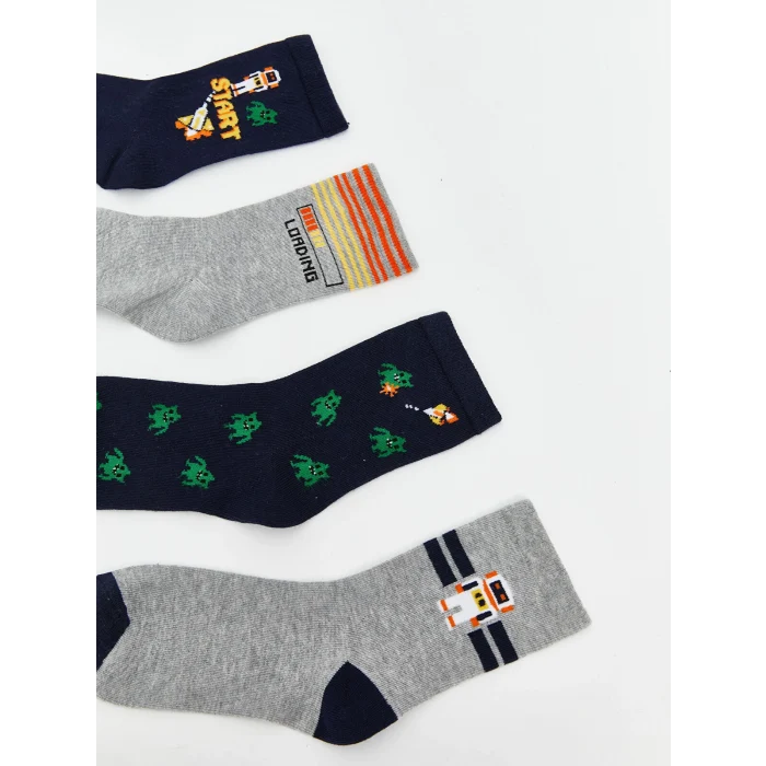 LCW Kids Karişik Desenli Erkek Çocuk Soket Çorap 7li