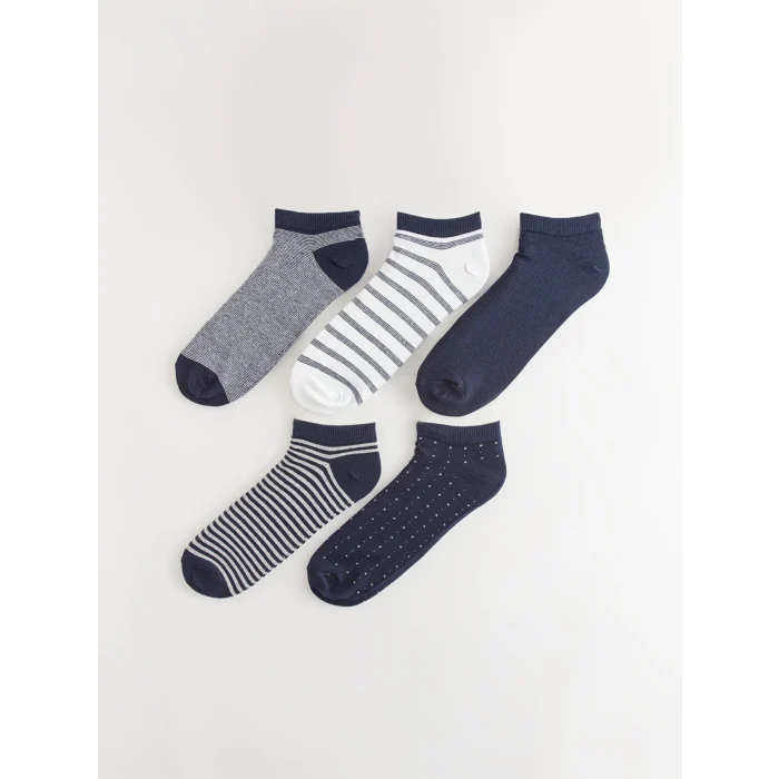 LCW ACCESSORIES Karişik Desenli Erkek Patik Çorap 5li