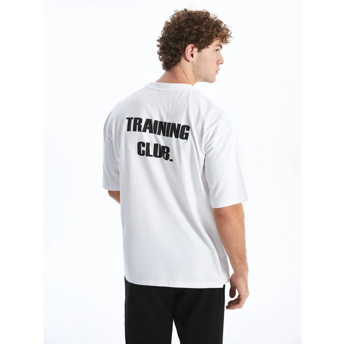 XSIDE ACTIVE Beyaz Bisiklet Yaka Kısa Kollu Erkek Spor Tişört