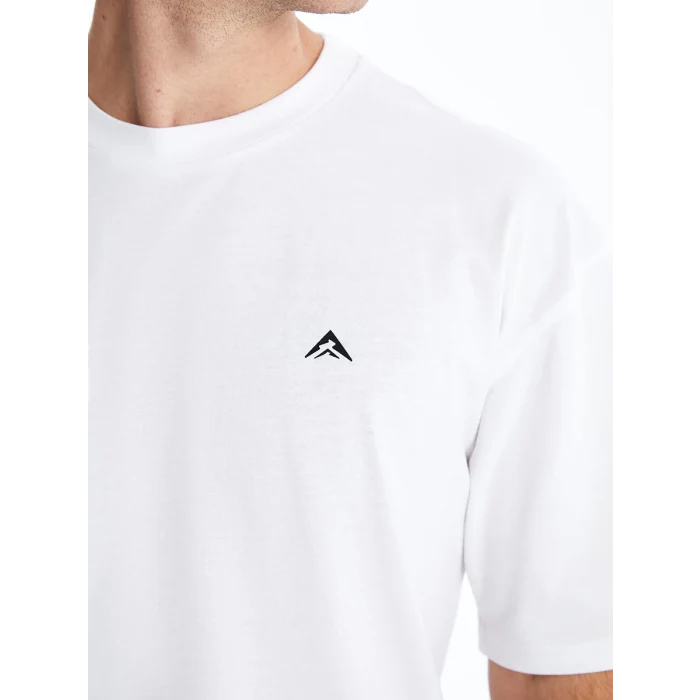 XSIDE ACTIVE Beyaz Bisiklet Yaka Kısa Kollu Erkek Spor Tişört