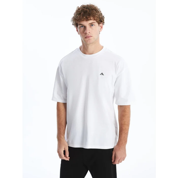 XSIDE ACTIVE Beyaz Bisiklet Yaka Kısa Kollu Erkek Spor Tişört