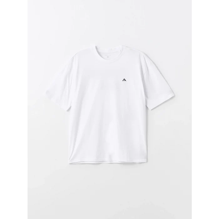 XSIDE ACTIVE Beyaz Bisiklet Yaka Kısa Kollu Erkek Spor Tişört